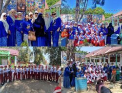 Semarak HUT ke-81 RI: Sebelum Unjuk Gigi di Lomba Gerak Jalan, Siswa SDN 122 Dauloloe Sesi Foto Bersama Guru
