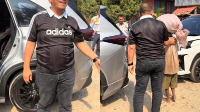 Aksi Spontan Viral: Bupati Irwan Bachri Syam Hentikan Iring-Iringan Mobil Dinas Demi Bertemu Nenek di Jalan