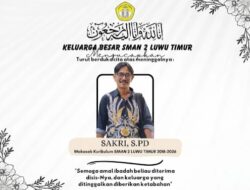 Berita Duka: Wakasek Kurikulum SMAN 2 Luwu Timur, Sakri, S.Pd., Tutup Usia