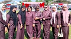 Tampil Kompak Berbusana Marun, Anggota BPD Se-Kecamatan Wotu Solid Meriahkan Upacara HUT RI di Lapangan Gaswo