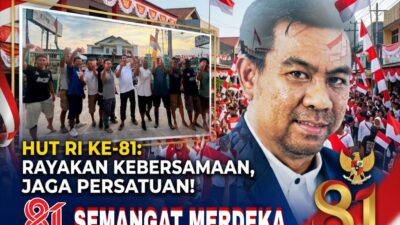 Bawa Tim Spanyol Juara Tarik Tambang, Anggota DPRD Lutim Dwi Heryanto Meriahkan HUT ke-81 RI