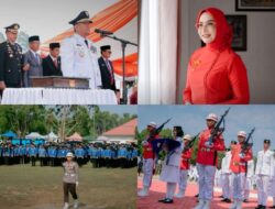 Anggun Berbusana Merah, Ani Nurbani Hadiri Upacara HUT ke-81 RI di Malili