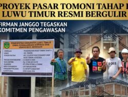Proyek Pasar Tomoni Tahap II Luwu Timur Resmi Bergulir, Firman Janggo Tegaskan Komitmen Pengawasan