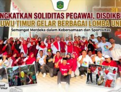 Tingkatkan Soliditas Pegawai, Disdikbud Luwu Timur Gelar Berbagai Lomba Unik Rayakan HUT ke-81 RI