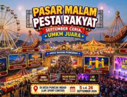 Geliat UMKM Luwu Timur: Celebes Wahana Media Gelar Pasar Malam Pesta Rakyat di Desa Puncak Indah