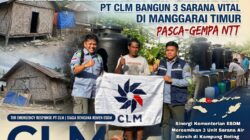 Akses Air Bersih Dipulihkan, PT CLM Bangun 3 Sarana Vital di Manggarai Timur Pasca Gempa NTT