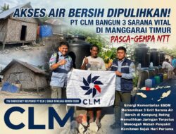 Akses Air Bersih Dipulihkan, PT CLM Bangun 3 Sarana Vital di Manggarai Timur Pasca Gempa NTT