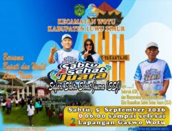 Wujudkan Masyarakat Bugar, Pemerintah Kecamatan Wotu Bakal Gelar Safari ‘Sabtu Sehat Juara’