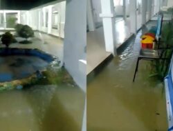 Derasnya Hujan Dini Hari, Area Selasar dan Taman RSUD I Lagaligo Wotu Tergenang Air