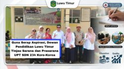 Guna Serap Aspirasi, Dewan Pendidikan Luwu Timur Tinjau Sarana dan Prasarana UPT SDN 234 Kore-Korea