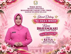 Estafet Kepemimpinan Dimulai, Bhayangkari Cabang Luwu Timur Sambut Ny. Zilka Irwan Sebagai Ketua Baru