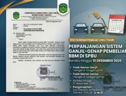 Pemkab Luwu Timur Perpanjang Sistem Ganjil-Genap Pembelian BBM hingga Desember 2026