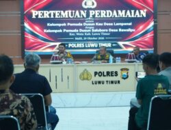 Bupati dan Kapolres Lutim Pimpin Mediasi, Dua Kelompok Pemuda yang Bentrok Sepakat Berdamai