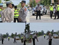 Redam Tensi Pasca Bentrok, Dua Perwira Polres Lutim Turun Jalan Pimpin Rekonstruksi Hukum Kecelakaan Maut di Wotu