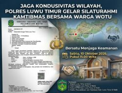 Jaga Kondusivitas Wilayah, Polres Luwu Timur Gelar Silaturahmi Kamtibmas Bersama Warga Wotu