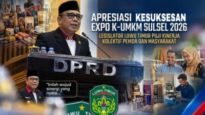 Apresiasi Kesuksesan Expo K-UMKM Sulsel 2026, Sarkawi Puji Kinerja Kolektif Pemda dan Masyarakat