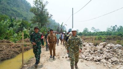 Bupati Irwan Tinjau Lokasi TMMD ke-130 di Desa Parumpanai
