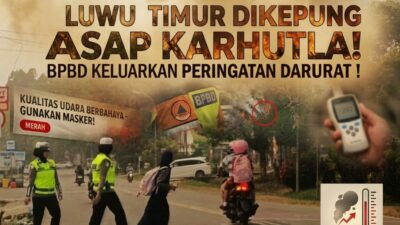 Luwu Timur Dikepung Asap Karhutla, BPBD Keluarkan Peringatan Darurat