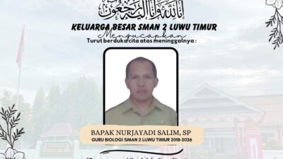 Kabar Duka, Guru Biologi SMAN 2 Luwu Timur Nurjayadi Salim Wafat di RSUD I Lagaligo