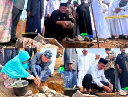 Dukung Pusat Peradaban Umat, Kakan Kemenag dan Bupati Luwu Timur Letakkan Batu Pertama Pembangunan Masjid Al-Mustafa Towuti