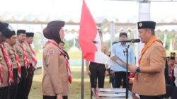 Sah! dr. Ani Nahkodai Kwarcab Pramuka Lutim, Bupati Irwan Mabicab
