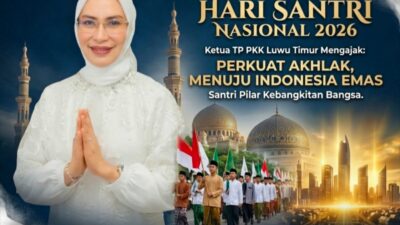 Peringati Hari Santri Nasional 2026, Ketua TP PKK Luwu Timur Ajak Santri Perkuat Akhlak Menuju Indonesia Emas